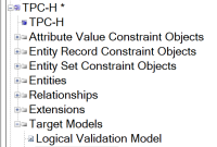 In the logical data model you'll see a shortcut to the logical validation model
