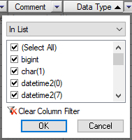 Filter data type