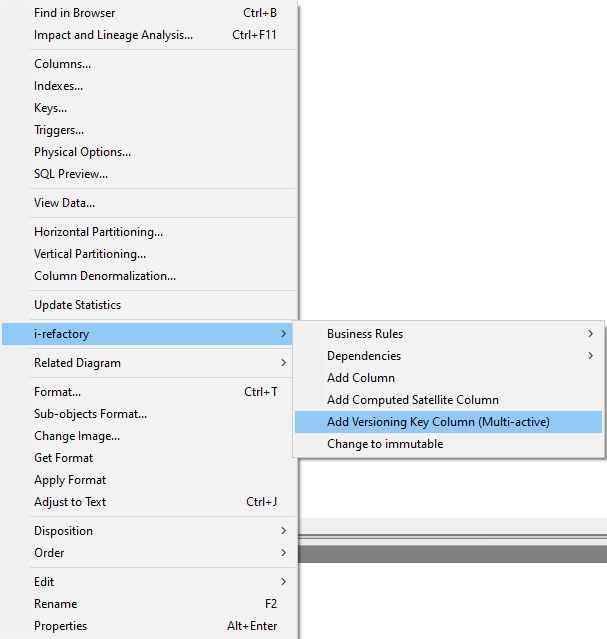 Add versioning key column