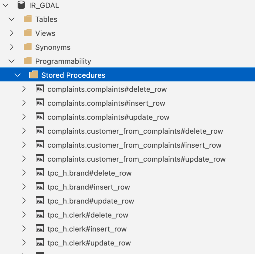 Stored procedures