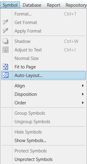 Menu Symbol > Auto-layout