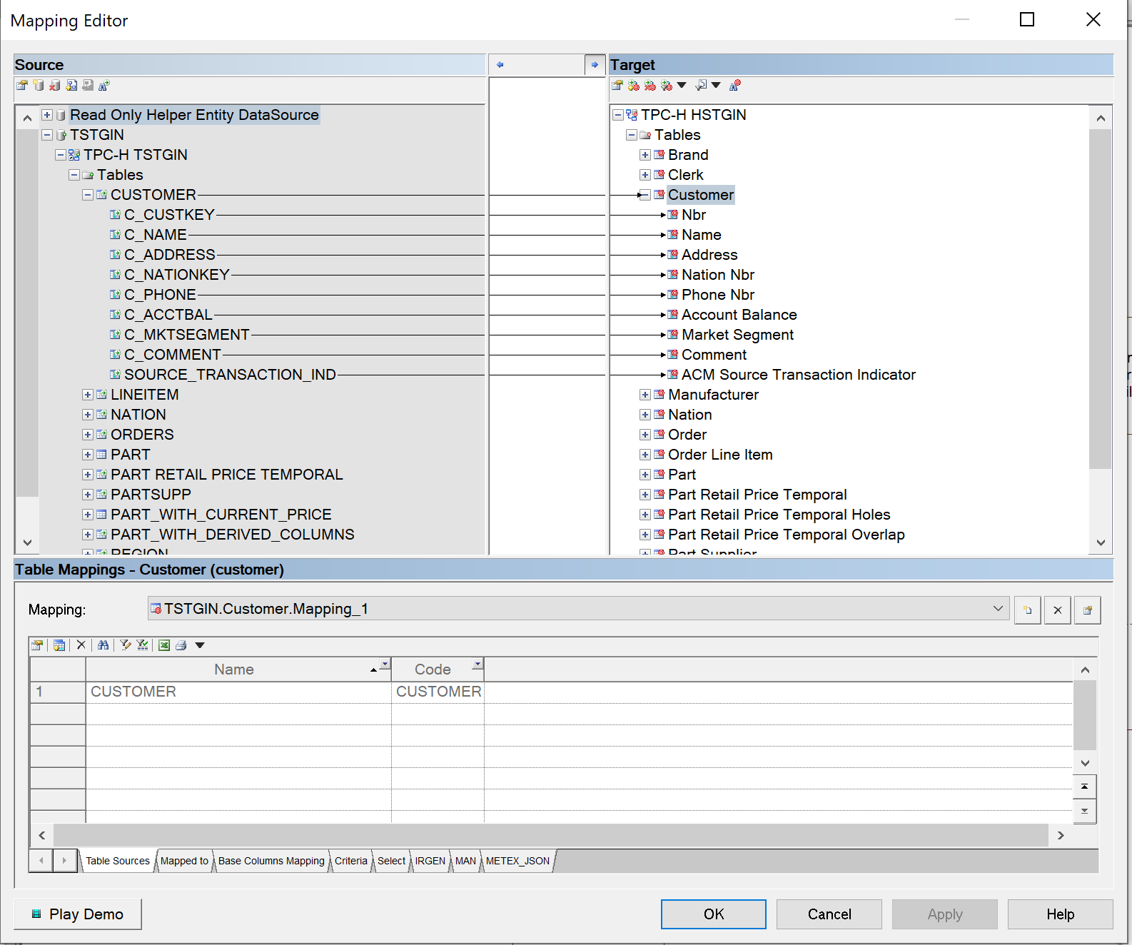 Map source transaction indicator