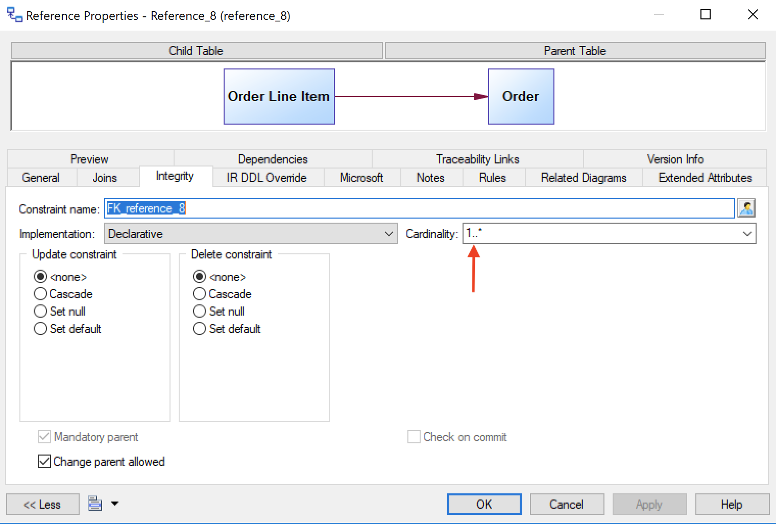 Cardinality Setting